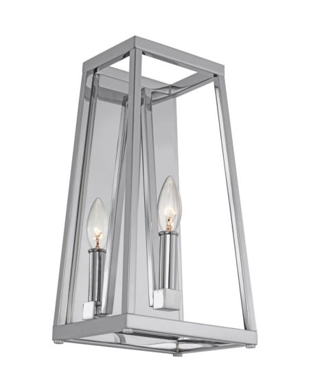 Visual Comfort Studio Conant Wall Sconce in Chrome by Sean Lavin
