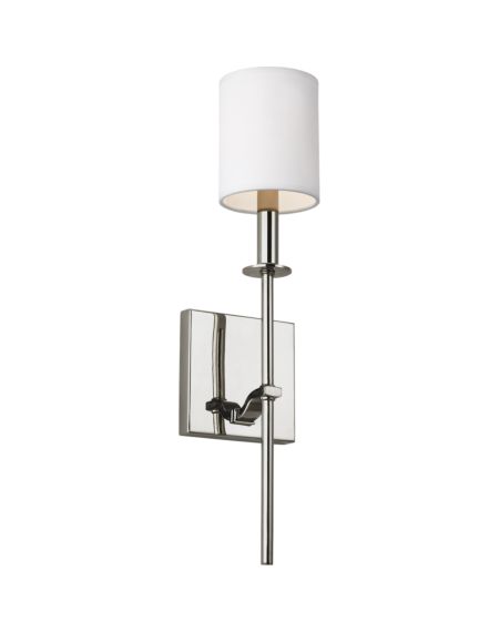 Generation Lighting Hewitt Tall Wall Sconce in Polished Nickel