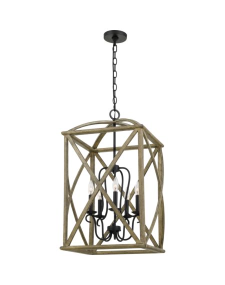  Woodhaven Pendant Light in Distressed Weathered Oak