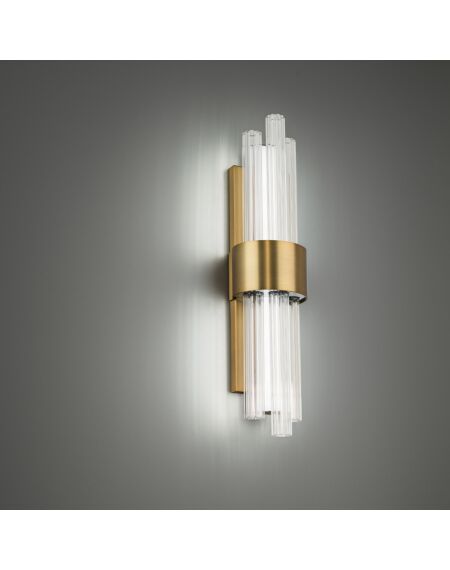 Luzerne 1-Light LED Bathroom Vanity Light in Aged Brass