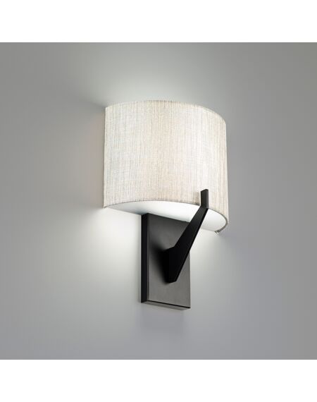 Fitzgerald 1-Light LED Wall Sconce in Black