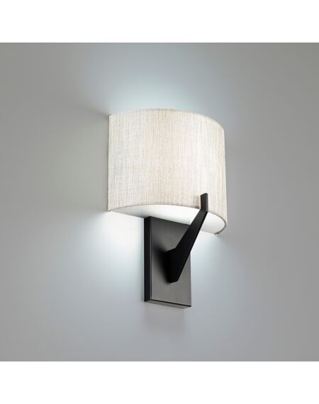 Fitzgerald 1-Light LED Wall Sconce in Black