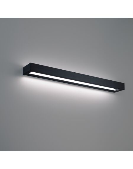 Open Bar 2-Light LED Bathroom Vanity Light in Black