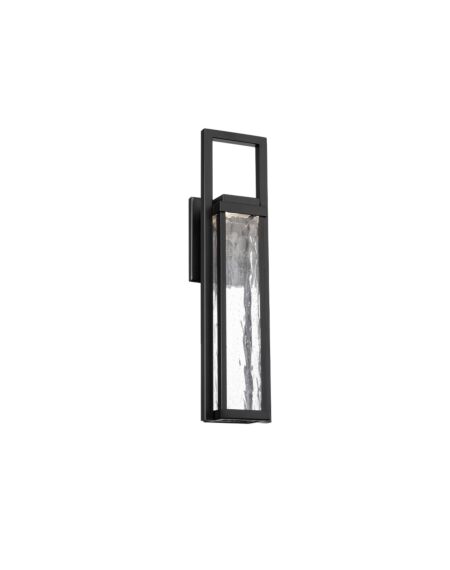 Revere 1-Light LED Outdoor Wall Sconce in Black