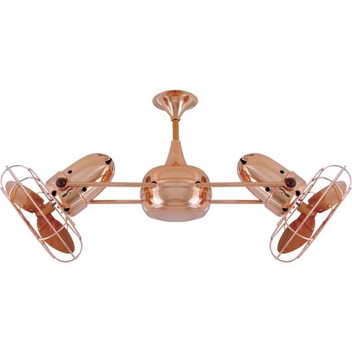 Duplo Dinamico 3 Sd Ac Ceiling Fan In Polished Copper With Blades