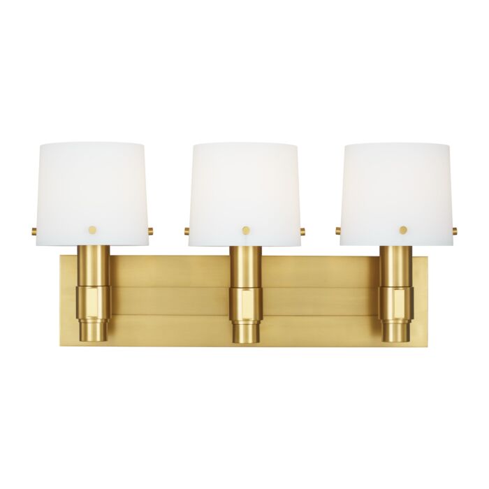 Visual Comfort Studio Palma 4-Light Chandelier in Burnished Brass by Thomas  O'Brien 