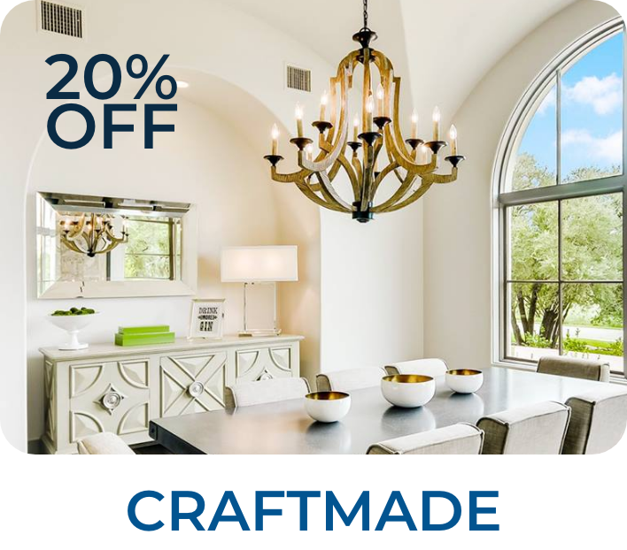 Save 20% on Craftmade - Shop Now