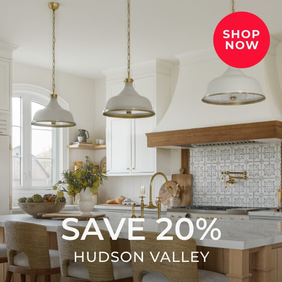 Save 20% on Hudson Valley - ProgressiveLighting.com